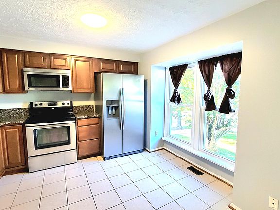 Kitchen with dual sink.