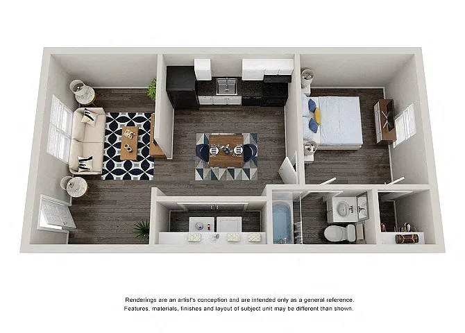 Floor plan TG 1x1R