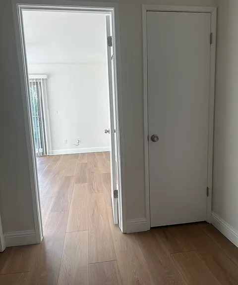 Upstairs linen closet and master bedroom
