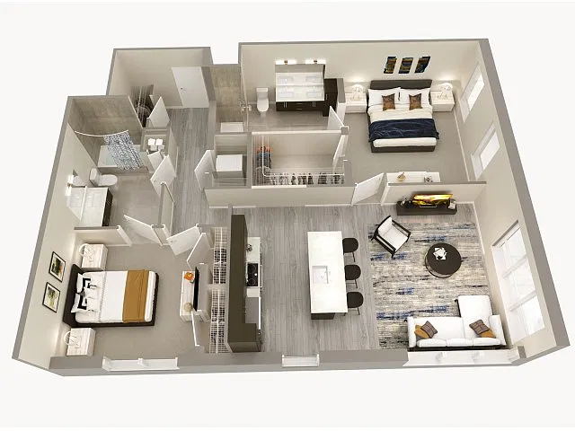 Floor plan Steel