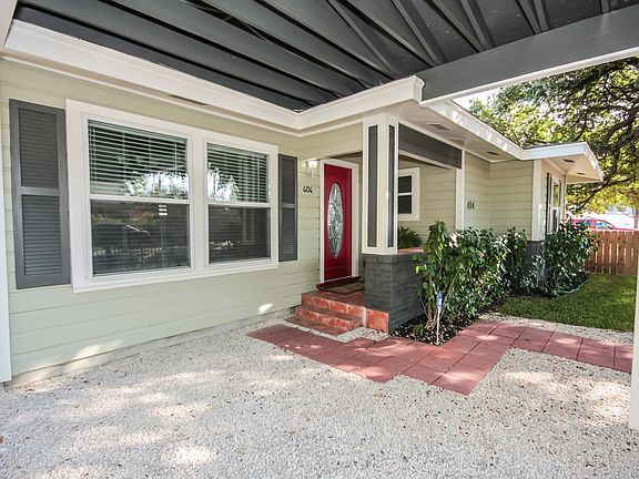 View from under carport