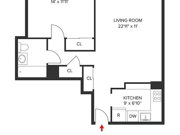 2nd image of 300 Mercer St APT 28A