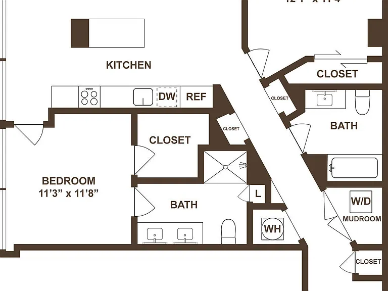 B1 floor plan 400H