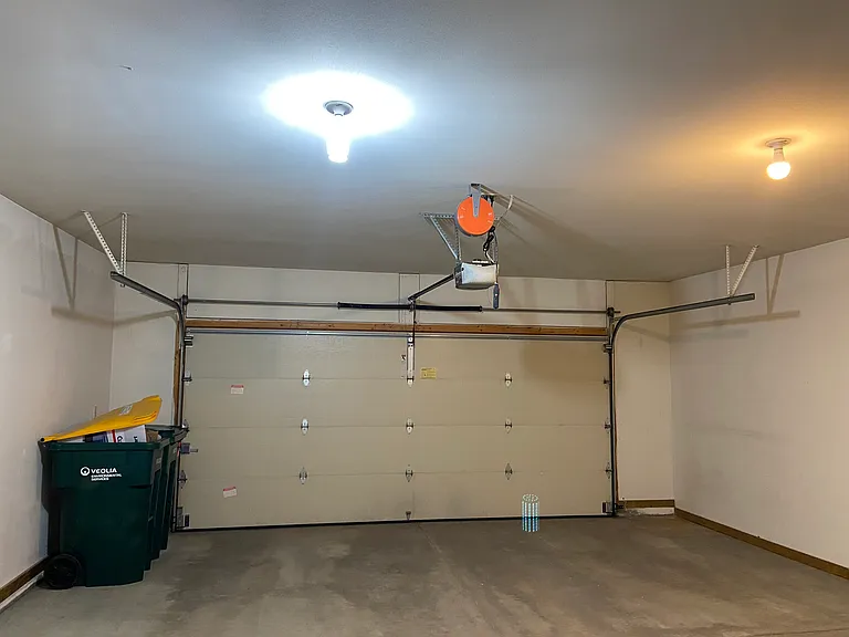 inside 2 car garage