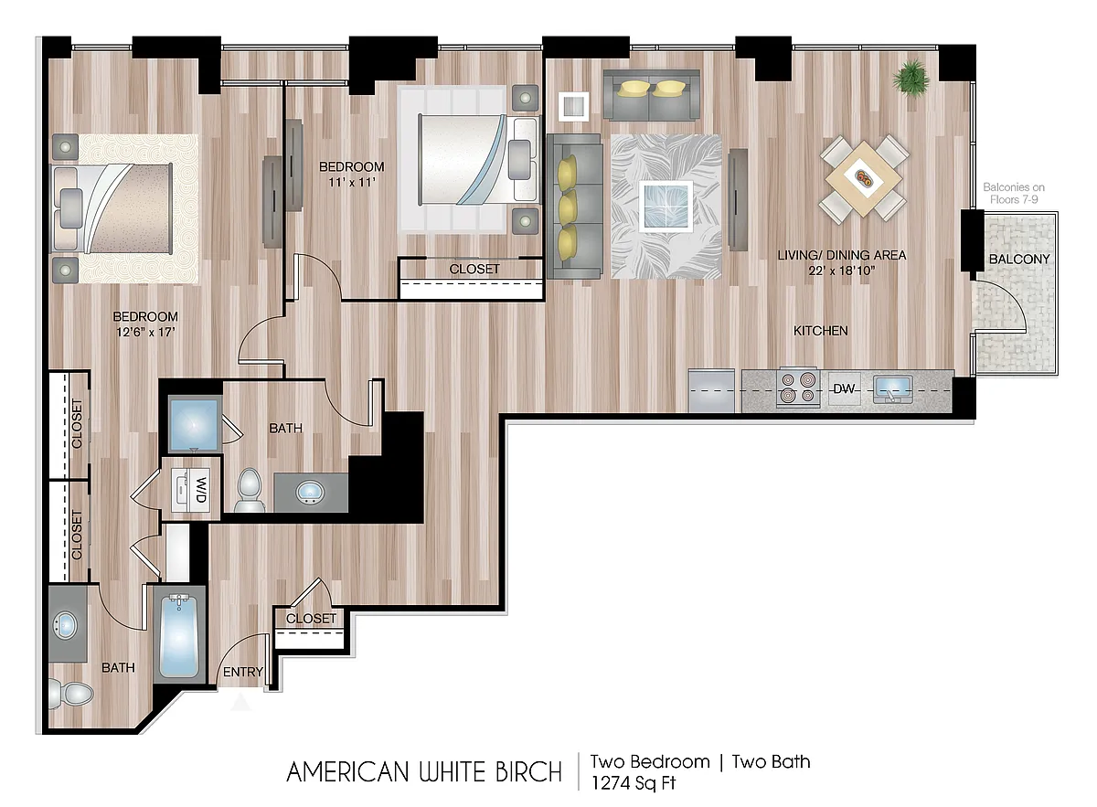 Floor plan American White Birch