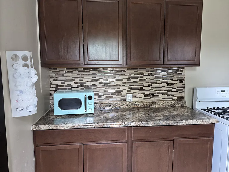 Kitchen counter space.