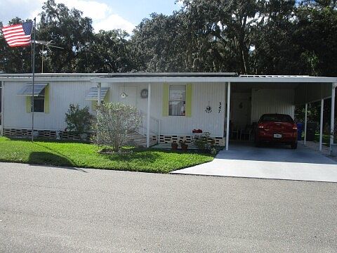front view facing east