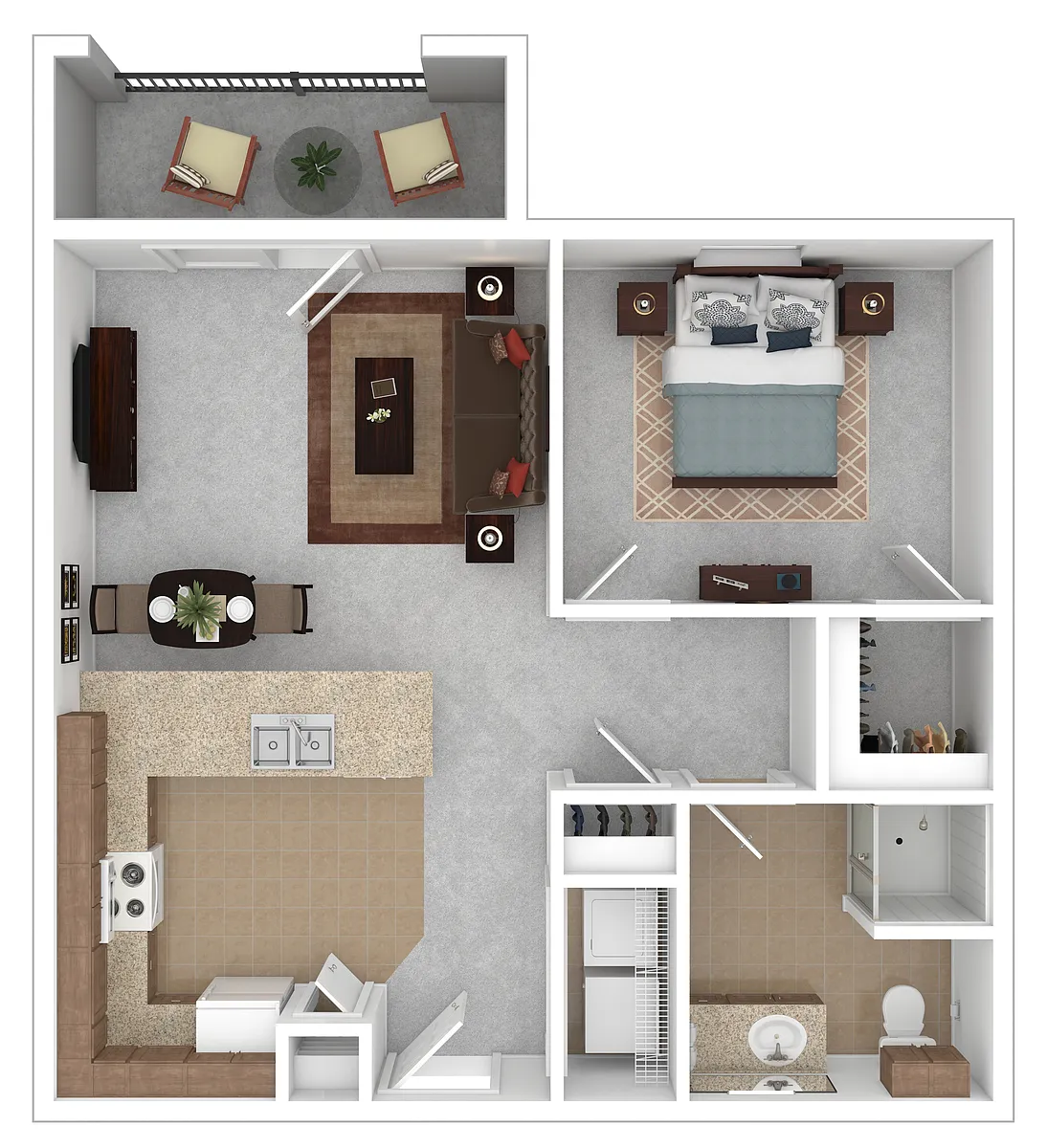 Floor plan One Bedroom