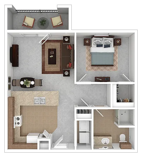 Floor plan One Bedroom