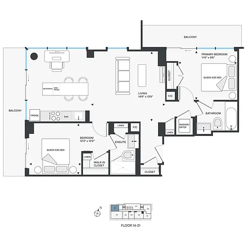 Floor plan 1406
