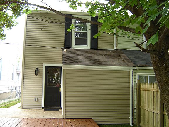 back door and storage area