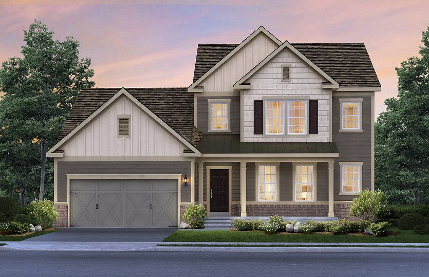 Front of the Furman 6B single family home at Reserve at North Caldwell