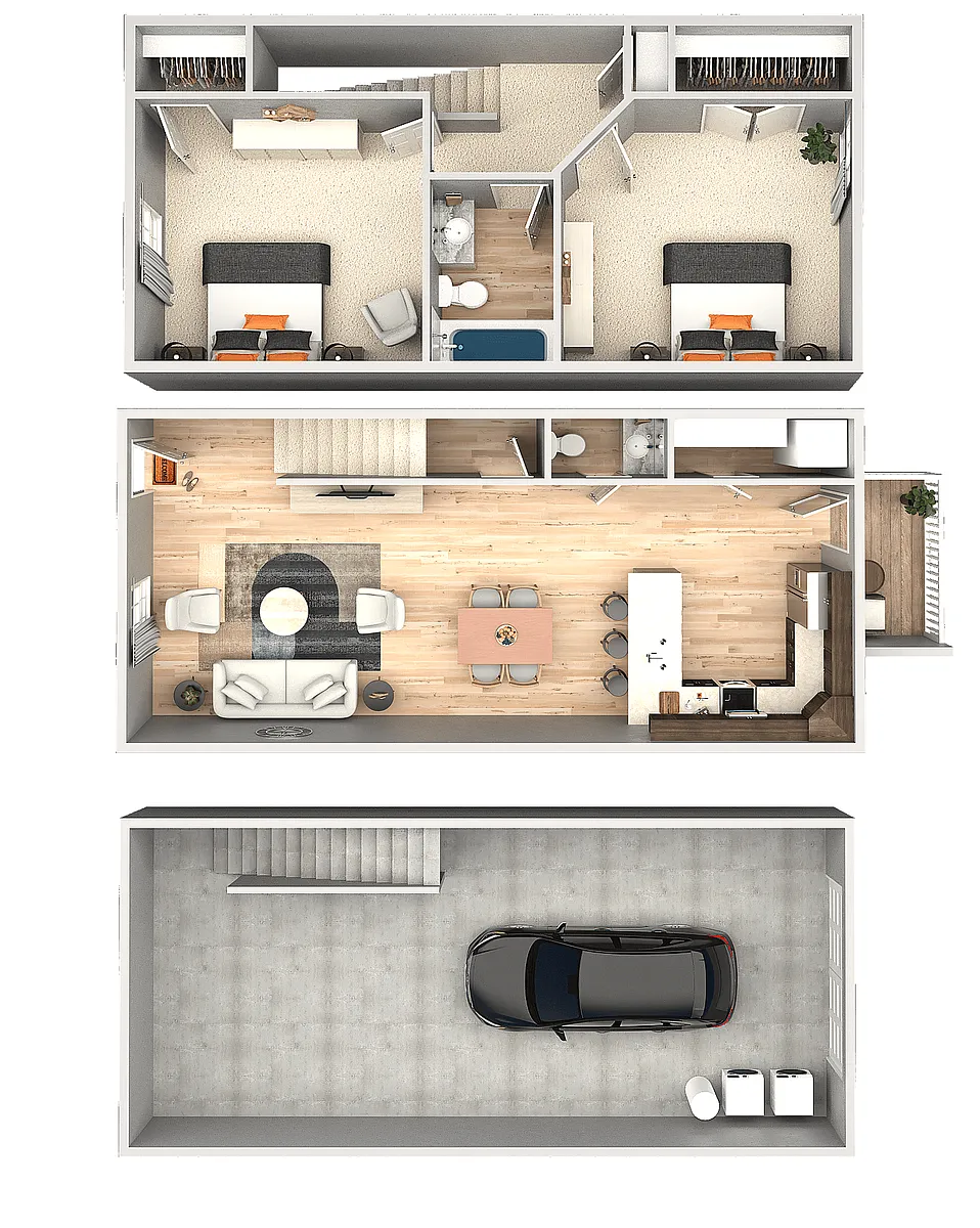 Floor plan Palmetto with Garage