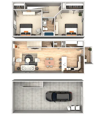 Floor plan Palmetto with Garage