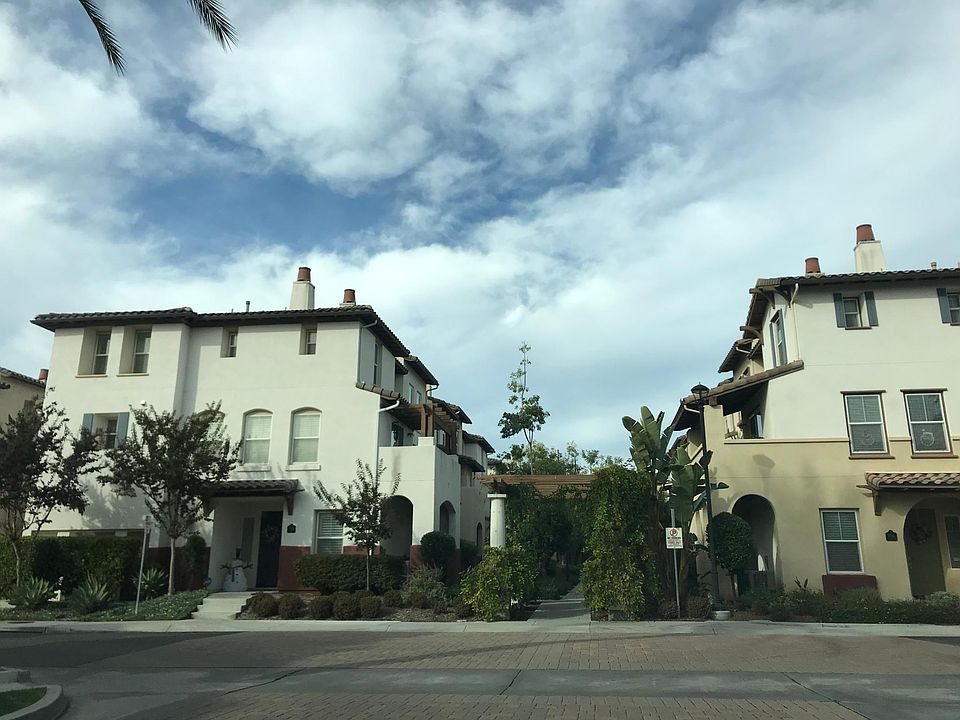 Entrance to the community and walkway to town home