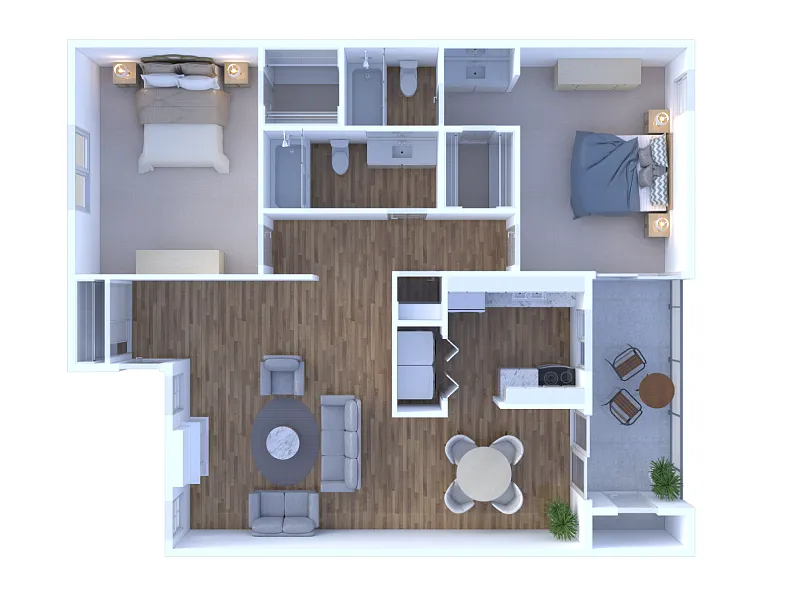 Floor plan Birch - Renovated