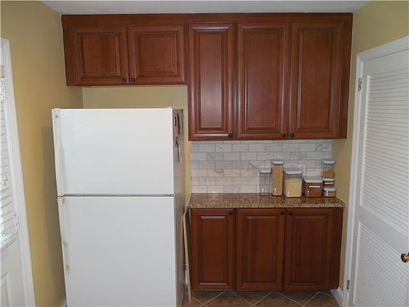 Fridge and counter/storage area