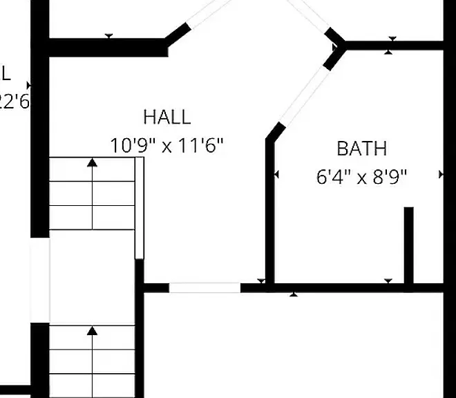 Upstairs floor plan