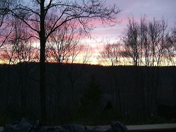 Sunset from the deck