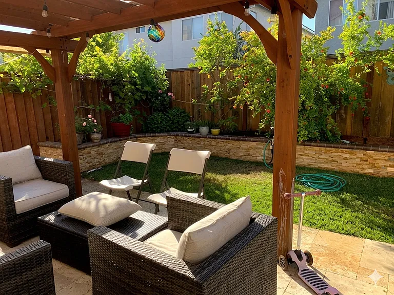 Backyard ready to host