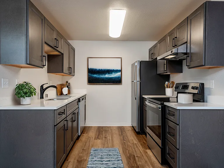 Experience culinary creativity in this beautifully designed modern kitchen. Experience culinary creativity in this beautifully designed modern kitchen.