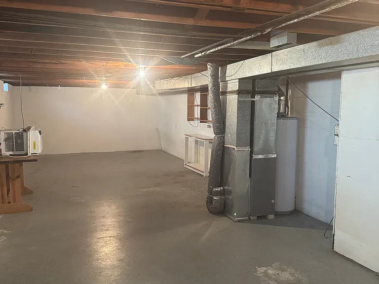 Huge Private Basement with shelves for storage