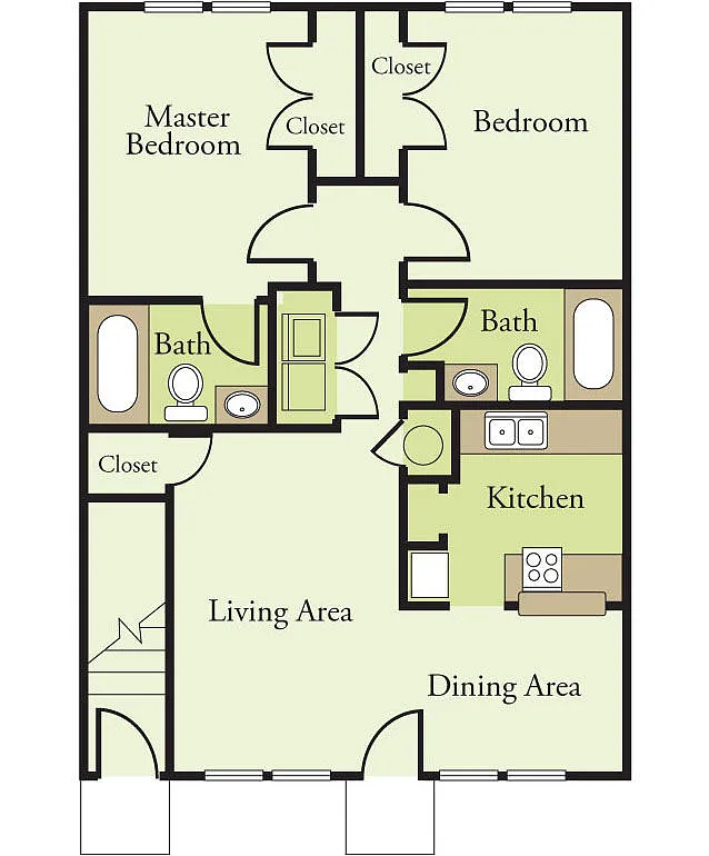 Floor plan 2X2
