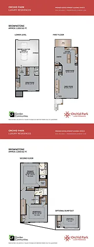 Floor plan $2.52/sq.ft. - Brownstone with Bonus Room