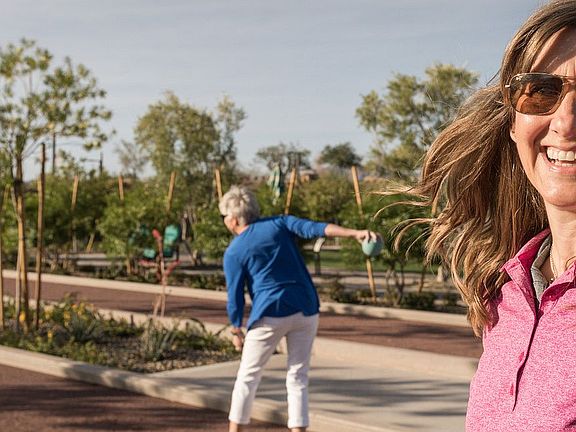 Homeowners Playing Bocce