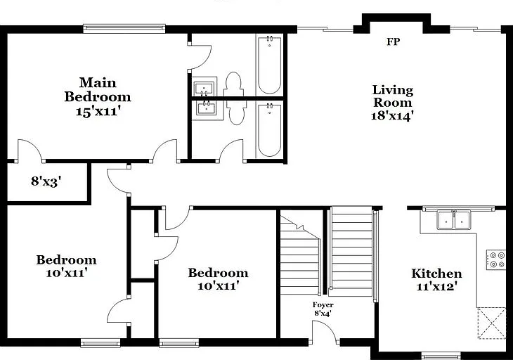 3 bed, 3.0 bath, 1560 sqft, $3,200 — Photo 2