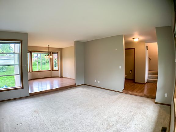 Family room and formal dining room