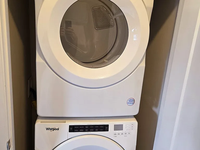 In-residence washer and dryer comes standard