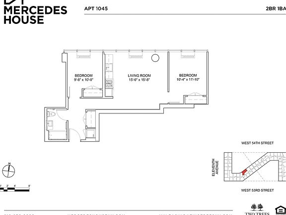 2nd image of 550 W 54th St #1045