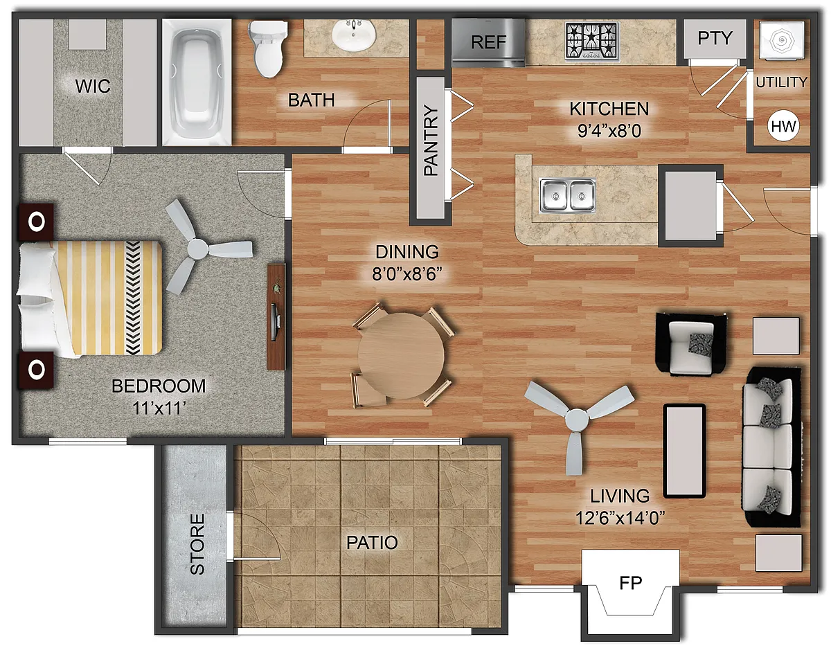 Floor plan Cambridge