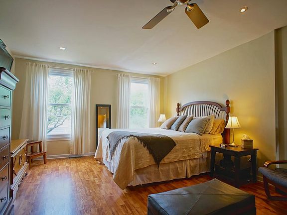 Lots of light--including recessed lighting on dimmers throughout