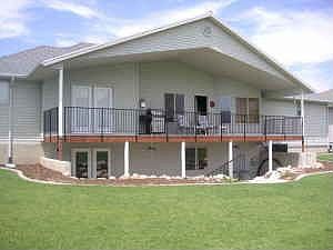 Back view of house