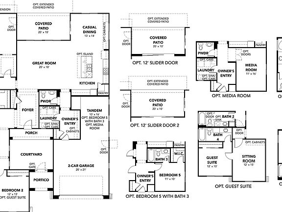 Explore luxury residential architecture with this single-family home design featuring elegant spaces