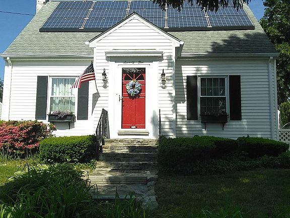 Front of house faces east