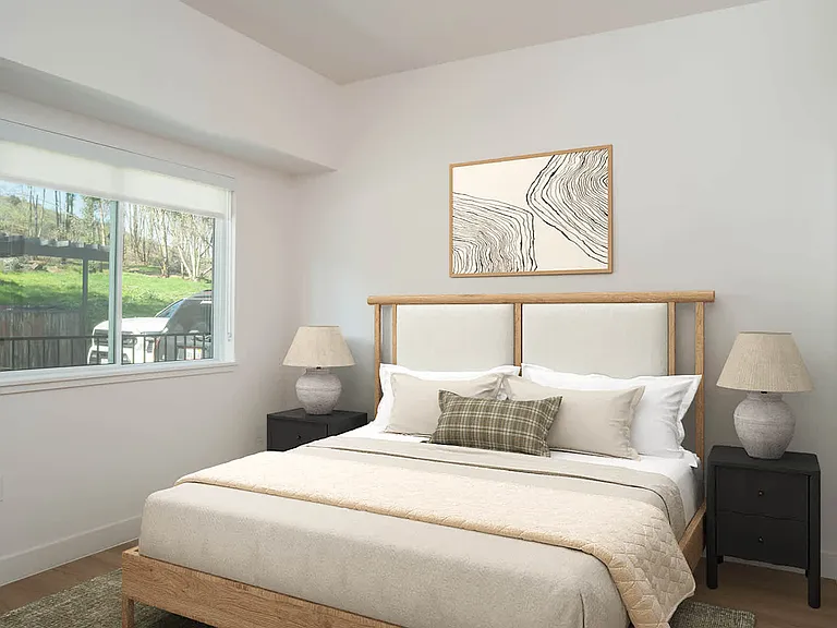 Bedroom with Hard Surface Flooring