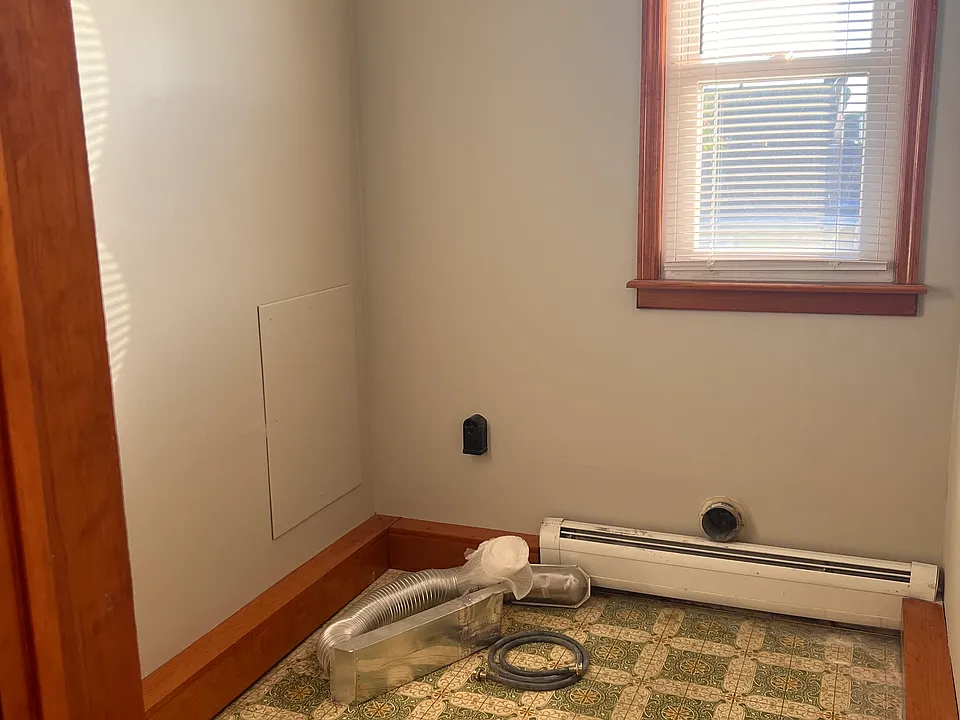 Laundry area with hook ups for washer and dryer (appliances not provided)