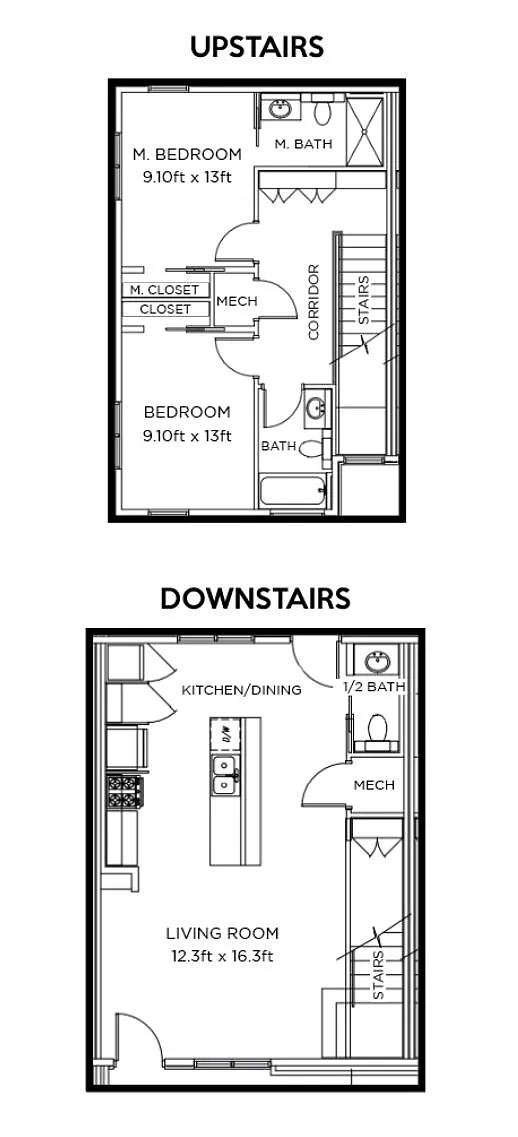 Floor plan Tranquility Townhome