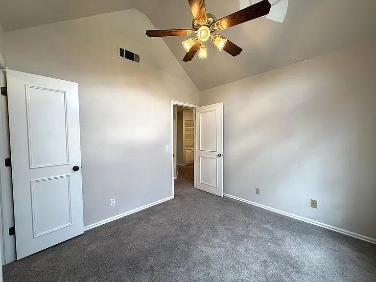 Bedroom 3 entrance and closet door. Fresh new colors to brighten and uplift anyone!