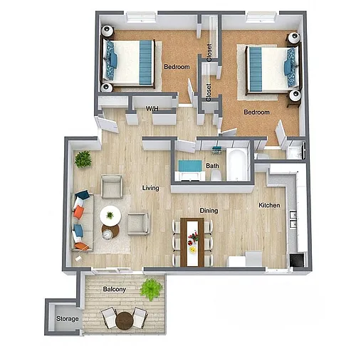 Floor plan Maple Renovated- 21.5Z
