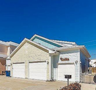 Front of townhome- blue