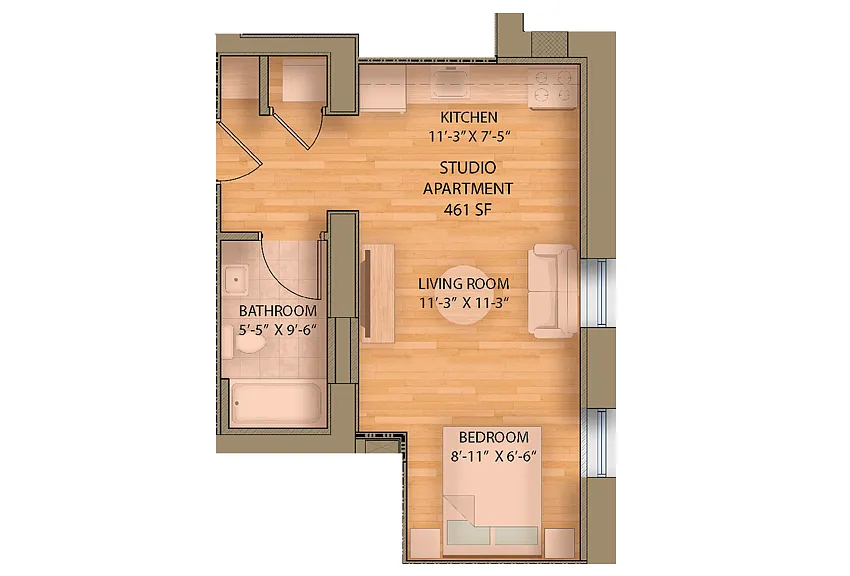 Floor plan Wooster