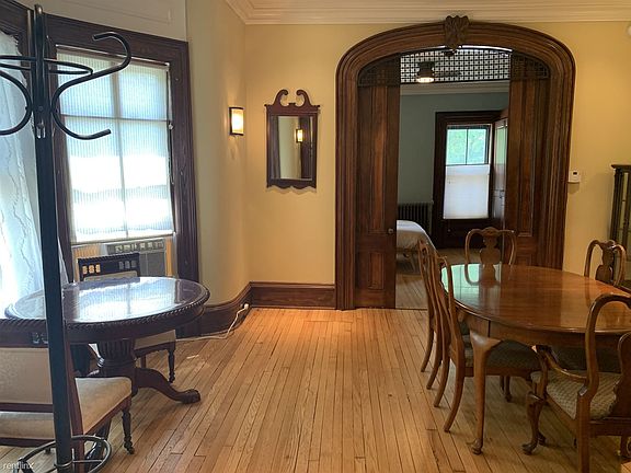 Dining room toward pocket doors