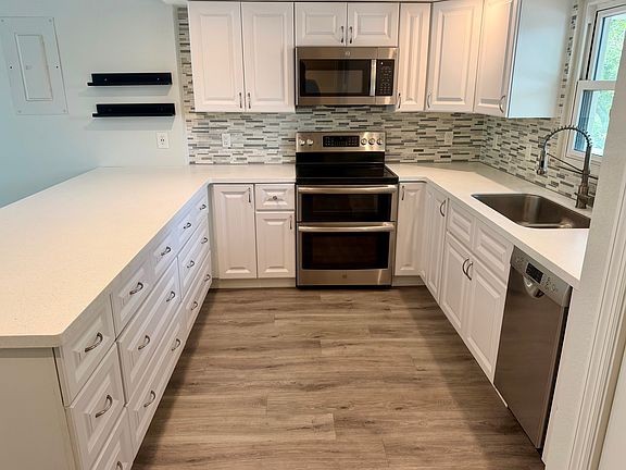 Renovated kitchen with breakfast bar