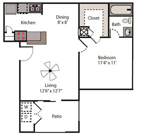 Floor plan The 566