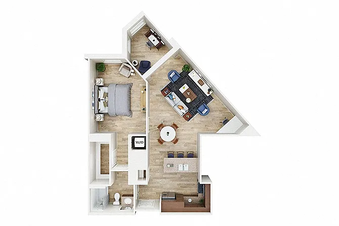 Floor plan A22 with Den