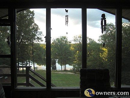 View of Lake from sun porch